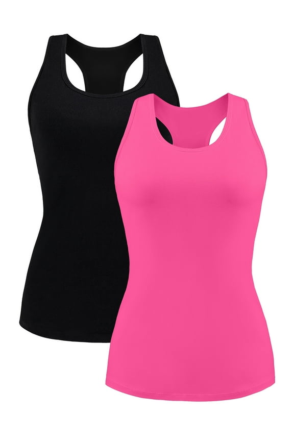 Cotton Camisole for Womens Wider Straps Tanks Racerback Tank Top Shelf Bra Undershirt Cami