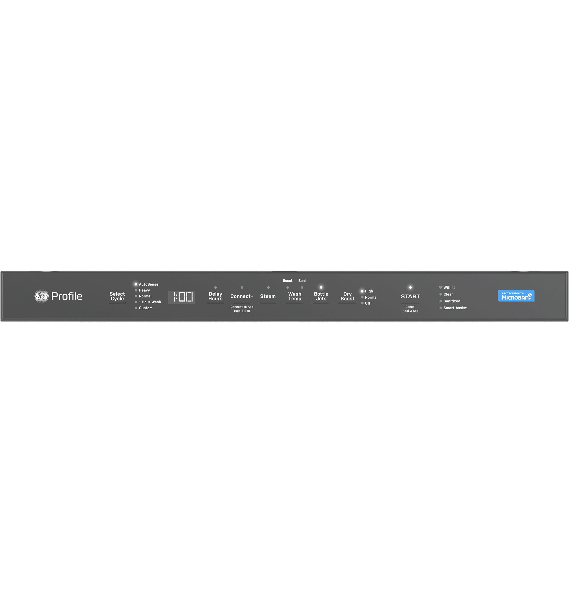 Ge Profile Pdt715s 24" Wide 16 Place Setting Built-In Top Control Dishwasher - Fingerprint