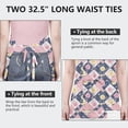 thumbnail image 6 of Pioneer Flower Floral Print Pattern Apron for Women and Men, Cotton Linen Waterproof with Pockets, Adjustable, 33x27 Inch for Kitchen, Gardening, BBQ, Salon, 6 of 6