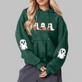 thumbnail image 4 of Hoodies for Women Cute Heart Graphic Hoodies Casual Halloween Drawstring Pullover Hooded Sweatshirt with Pocket M, 4 of 4