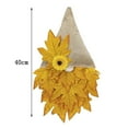 thumbnail image 3 of Thanksgiving Faceless Doll Wreath, 15.75In Fabric Maple Leaf Hanging Ornament With LED String Light Exquisite For Home Door Wall Living Room Kitchen Mantel Indoor Outdoor Holiday Favors Decor, 3 of 3