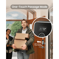 thumbnail image 4 of DESLOC Smart Door Lock with Lever Set and Touchscreen, Keyless Entry Door Lock with 100 Fingerprints Storage, Keypad Deadbolt for Front Door, 12-Month Battery, Easy Installation-Silver, 4 of 6