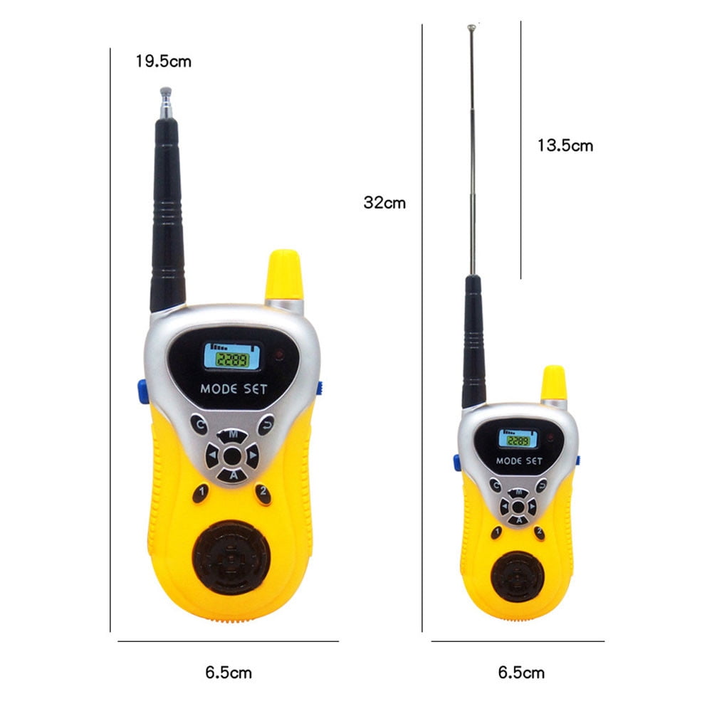 2Pcs Kids Wireless Walkie Talkie Electronic Portable Two-Way Radio Toys Funny 