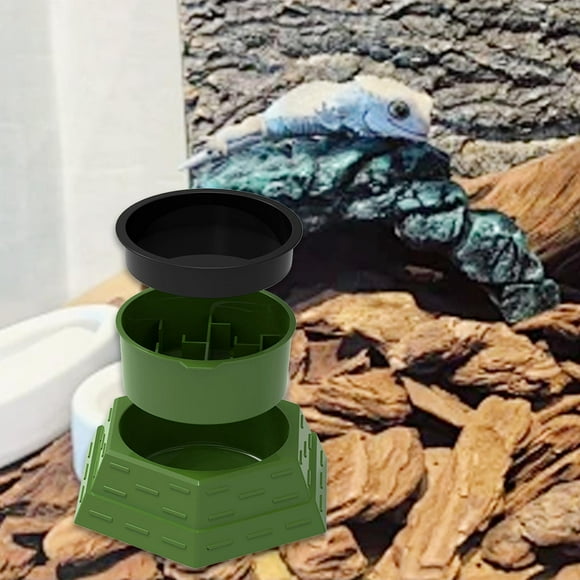 BELOVING Reptile Maze Feeding Bowl Easy to Clean Pet Food Dispenser for Gecko Lizards