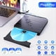 thumbnail image 5 of Unidad de CD/DVD Externa para Computadora PortáTil, USB 3.0 y Tipo C, Grabadora de CD DVD +/-RW PortáTil, Lector de Unidad óPtica, Grabadora, Reproductor de DVD, 5 of 7