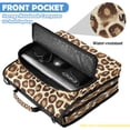 thumbnail image 6 of Zipper Binder with Shoulder Strap 2 inch 3 Ring Waterproof File Folder Organizer Bag 500 Sheet Brown Leopard Print Pattern, 6 of 8