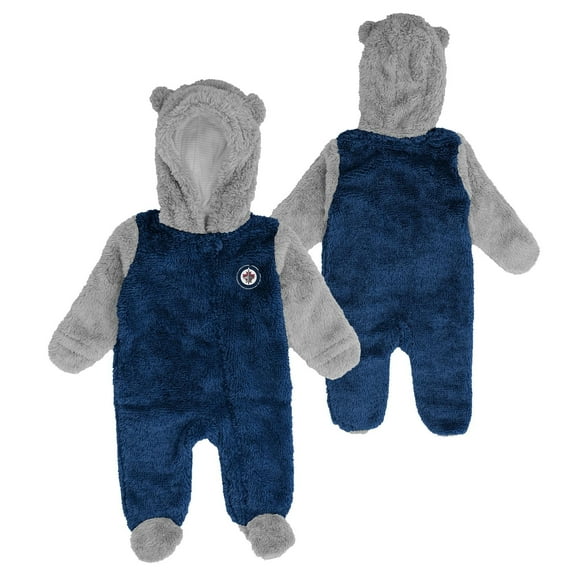 Combinaison en Molleton Teddy pour Nouveau-Né Winnipeg Jets Couleur Match Sieste Landau - Taille 3-6 Mois