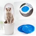 thumbnail image 4 of Kit de entrenamiento para ir al baño para gatos, sistema de entrenamiento para ir al baño para mascotas, alfombrilla para bandeja de arena para gatos, asiento para orinal para gatitos, entrenador para, 4 of 5