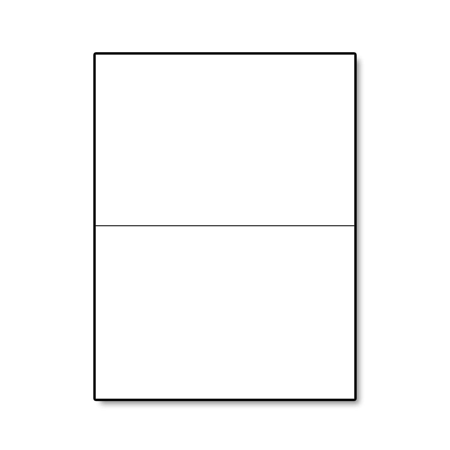 Hamilco White Cardstock Thick Paper 3 1/2 x 4 7/8" Blank Folded Small