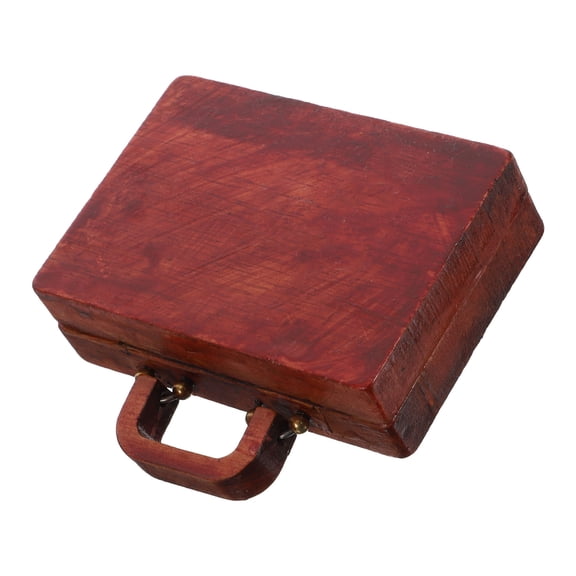 STOBOK Stone Organizer Wooden Display Case Assorted Color for Collectibles