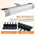thumbnail image 3 of Jocisland Tow Behind Landscape Rake Extension Kit, 2 Pack Width Expander with Heavy Duty Steel Tines, Increases Working Width for Tractor Rakes，ATV, 3 of 8