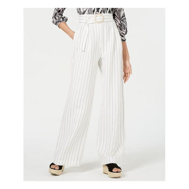 navy and white pinstripe pants