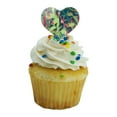 thumbnail image 5 of Venus Fly Trap and Tropical Plants Heart Love Cupcake Picks Toppers Decoration Set of 6, 5 of 6