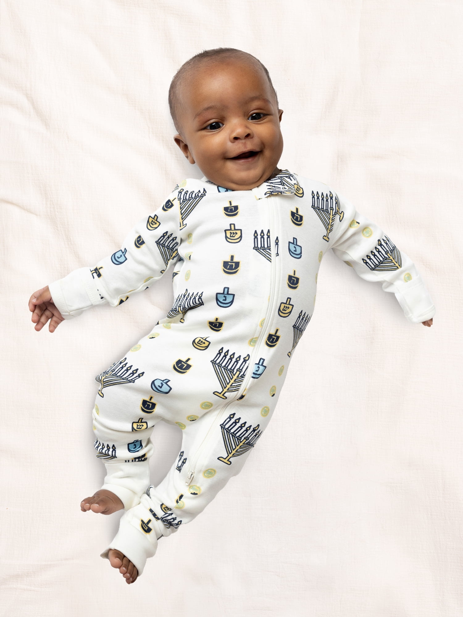 Monica + Andy Organic Cotton One Piece Coverall and Bib Set, Sizes Newborn - 18-24 Months