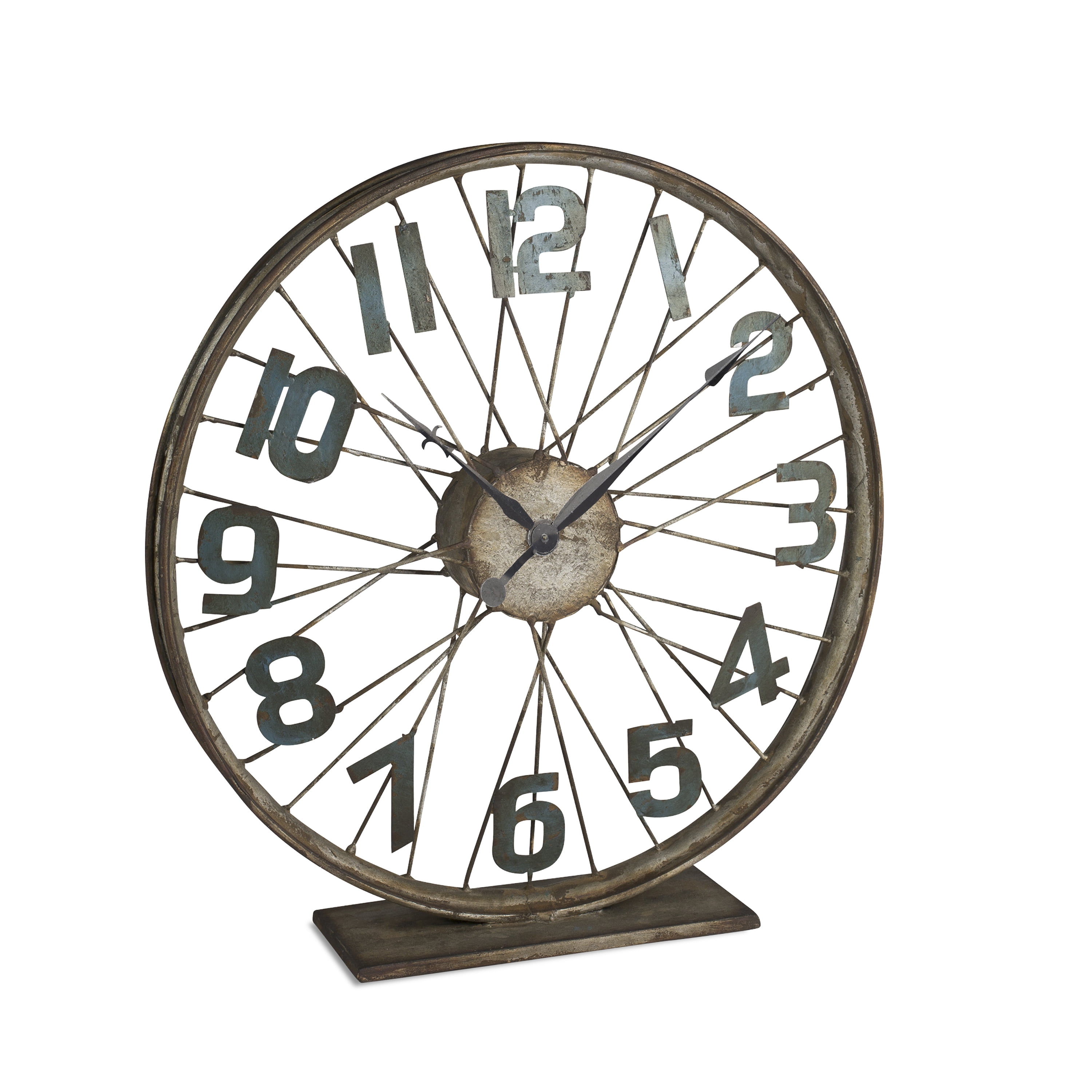 BatteryOperated Bicycle Wheel Clock with Spoked Wheel Effects