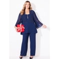 thumbnail image 4 of Catherines Women's Plus Size Masquerade Beaded 3-Piece Pant Suit, 4 of 6