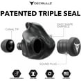 thumbnail image 3 of Decibullz Custom Molded Earplugs, One Count - 31dB NRR, Comfortable Protection for Shooting & Travel (Black), 3 of 8