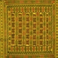 thumbnail image 1 of Ahgly Company Indoor Square Persian Yellow Traditional Area Rugs, 4' Square, 1 of 4