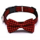 thumbnail image 1 of Corbata para perro, collar de perro HAOPINSH Corbata a cuadros para perro hebilla de corbata collar de perro ajustable ligero MFZFUKR CPB-US-YY605-5, 1 of 5