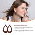 thumbnail image 4 of serony Leopard Print Earrings Charming Fashion Accessory Female Jewelry Adornment Dual-sided Water Drop Ear Dangles Birthday Gift Type 4, 4 of 6
