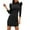 Black, variant on Sweater dress Women Autumn And Winter Knitted Sweater Puff Sleeve Dress