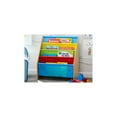 thumbnail image 5 of Delta Children Sling Book Rack 4-Tier 28"H Bookshelf Natural/Blue/Red/Green/Yellow (TB84452GN-1189), 5 of 5
