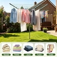 thumbnail image 6 of Qunbio Outdoor Clothes Drying Rack, 197 ft Heavy Duty Umbrella Clothesline, Adjustable Height Collapsible Umbrella Drying Rack for Backyard Camping, 6 of 9