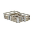 thumbnail image 2 of Cheungs Slatted Wood 3 Piece Crate Set, 2 of 4