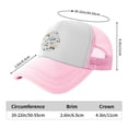thumbnail image 6 of PAYOHTO Kids Cute Cars Truck Tractor White Baseball Hat Back Adjustable Mesh Breathable Hats Pink Trucker Cap Outdoor Fishing Sun Caps for Boys or Girls ages 4-10, 6 of 9