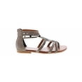 thumbnail image 2 of Jellypop Emit Stone Distress Gladiator Sandal Grey in Size 10, 2 of 6