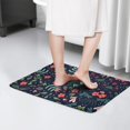 thumbnail image 4 of Pioneer Flower Floral Print Flannel Non Slip Door Rugs,Washable Door Mats Indoor,Decorative Door Mats,Dirt-Resistant and Absorbent Doormat for Entrance,Bedroom,Kitchen,Bathroom,23.5"x16", 4 of 5