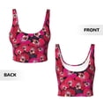 thumbnail image 4 of Yiaed Orchids Flowers Print Ladies Waistcoat Women Sports Vest Vest Sports Women Sports Top Yoga Vest for women-Medium, 4 of 8