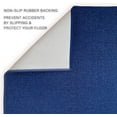 thumbnail image 4 of Custom Size Runner Rug Solid Design Blue Color 26 or 31 inch Wide Pick Your Length Non-Slip Rubber Backing Stair Runner, 4 of 6