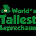 thumbnail image 3 of CafePress - World's Tallest Leprechaun Women's Dark Pajamas - Women's Short Sleeve Print T-Shirt and Pants Dark Cotton Pajama Set, 3 of 7