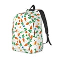 thumbnail image 2 of Daiia Cute Carrot Vintage Canvas Backpack for Men and Women ,Hiking Backpack,Travel Laptop Bag for School,Large Capacity Backpack, 2 of 8
