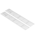 thumbnail image 2 of Herwey Small Ruler,2pcs Quilting Rulers Durable Acrylic Clear Scale Convenient Practical Cutting Templates For Classrooms Offices,Plastic Ruler, 2 of 8