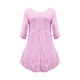 thumbnail image 4 of Minivestido de manga corta con lentejuelas brillantes: cintura holgada, color liso, para fiestas/galas, lavable a máquina, tallas S-XXL., 4 of 4