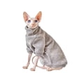 thumbnail image 1 of Billuyoard Suéteres suaves y cálidos de poliéster para gatos , ropa disponible en varios tamaños para gatos Ropa para mascotas gris S, 1 of 6