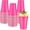 Hot Pink, variant on 100 Sage Green Plastic Cups, 16 oz Disposable Cups, Drinking Cups For Birthday Party, Baby Shower, Easter Party