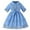 Blue, variant on Girls' Dresses Fashion Crewneck Lace Princess Dresses Cute Half Sleeve Party Dress Kids Clothes Girls Size 2-8