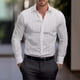 thumbnail image 1 of Ceisia Men's All Gift Seasons Formal Solid Color Round Neck Long Sleeve Shirt - Comfortable Daily Outdoor Wear, 1 of 5
