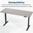 thumbnail image 3 of VIVO Dark Gray 60 x 24 inch Universal Table Top for Sit to Stand Desk Frames, 3 of 8