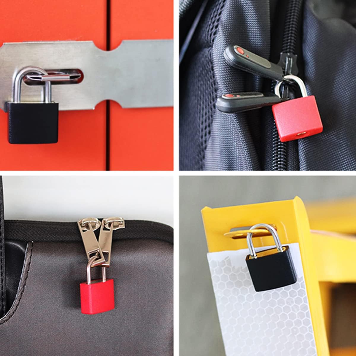 RONYOUNG Mini Keyed Padlock, 10-Pack Multicolor photo 3