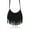 Black, variant on Jkerther Women Girl Celebrity Tassel Suede Fringe Shoulder Messenger Handbag Cross Body Bag