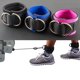 thumbnail image 3 of 2 Uds Equipo de Fitness Gimnasio Tobillo Correa Acolchada Doble Anillo en D Ajustable Peso Pierna Entrenamiento Brace Soporte Negro, 3 of 5
