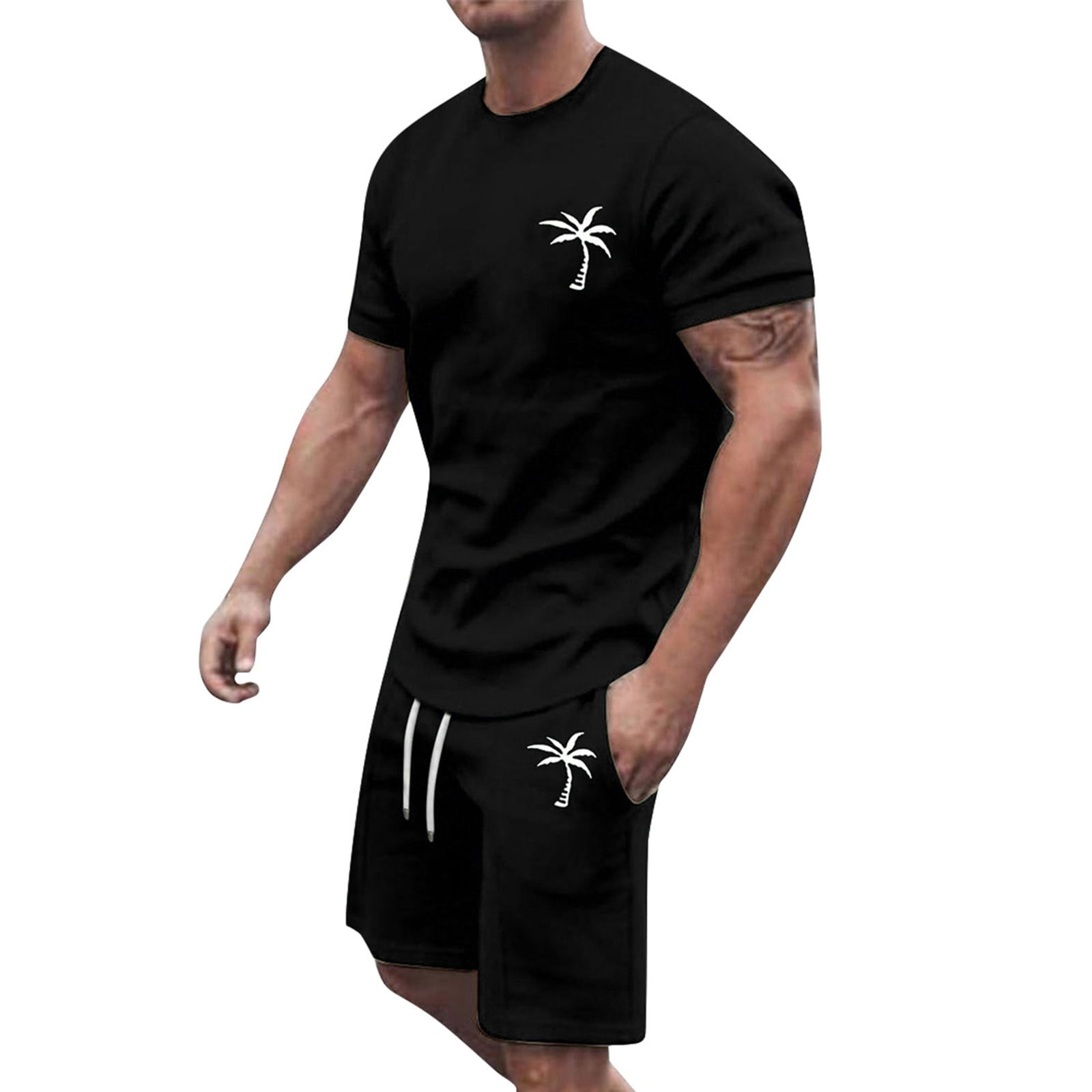 JHLZHS Hippie Clothes for Men of the 60S 2024 Men's Summer