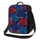 thumbnail image 1 of Disketp Red White Blue Fireworks Bolsa Térmica Estampada para Almuerzo, Lonchera para Hombres y Mujeres Adultos, 1 of 7