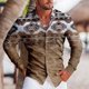 thumbnail image 1 of Camisas de otoño con estampado retro para hombre, camisas casuales de manga larga para hombre, camisetas con personalidad para exteriores para hombre, ropa holgada de calle para hombre, 1 of 6