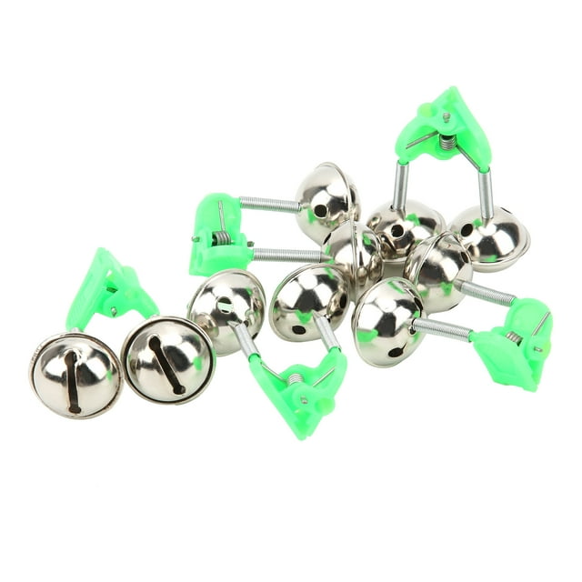 LAFGUR Fish Bite Lure Alarm Alert,5Pcs Fishing Pole Fish Bite Lure Alarm Alert Twin Bell Ring Rod Tip Clip Fishing Bell,Twin Bell Ring Clip Fishing Bell