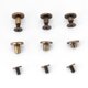 thumbnail image 1 of 20 Unids Remache de Metal Cabeza Plana Cobre LatóN Tornillos Tuercas U?As Remaches Casquillo de Cuero Accesorios para Abrigos Caps Bolsas DecoracióN(8mm) EOTVIA NO, 1 of 4